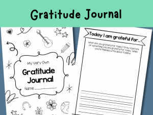 KS1 gratitude journal printable wellbeing journal for PSHE and emotional awareness
