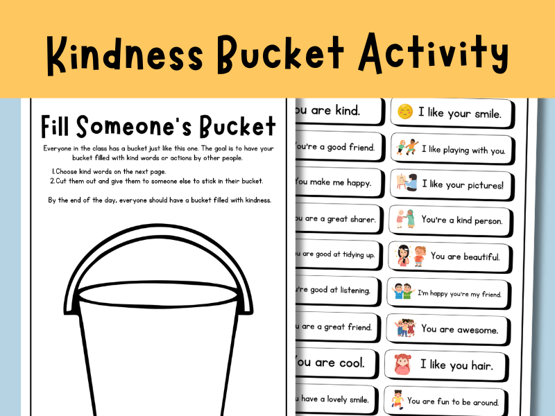 EYFS Bucket of Kindness Activity