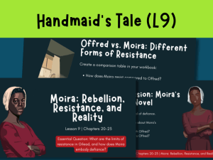 The Handmaid's Tale (L9) Moira and Resistance