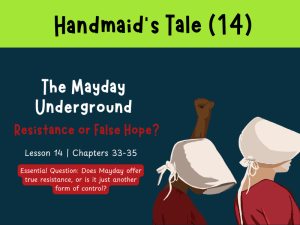 The Handmaid's Tale (L14) Mayday & Resistance