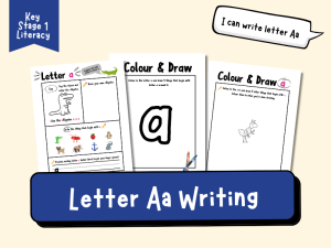 Letter Aa Writing Practice & Recognition