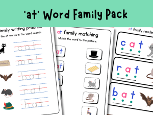 KS1 At Word Family Pack
