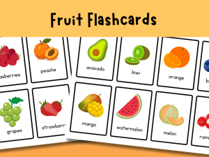 Fruit Flashcards x16