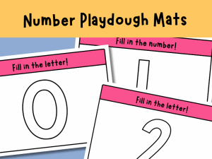 EYFS Number Playdough Mats