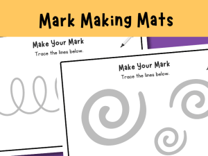 EYFS mark making mats printable pre writing mats for fine motor tracing and early mark making