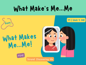 What Makes Me…Me! (Year 1 PSHE)