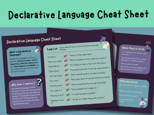 Declarative Language Cheat Sheet for PDA Profile