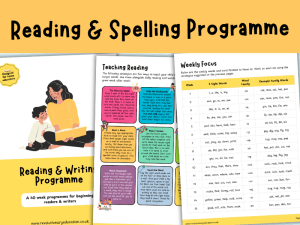 spelling and reading programme for beginners